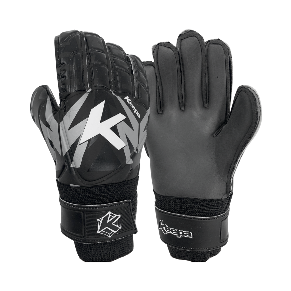 [A000018081] Guantes para portero Keepa Leyenda básico infantiles (Negro/Gris/Blanco, 4)