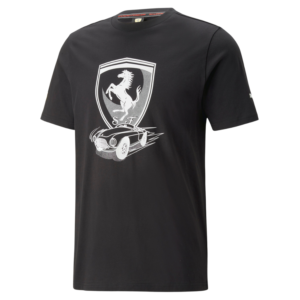 [A000018099] Playera Puma Scuderia Ferrari Big Shield para hombre (Negro, S)