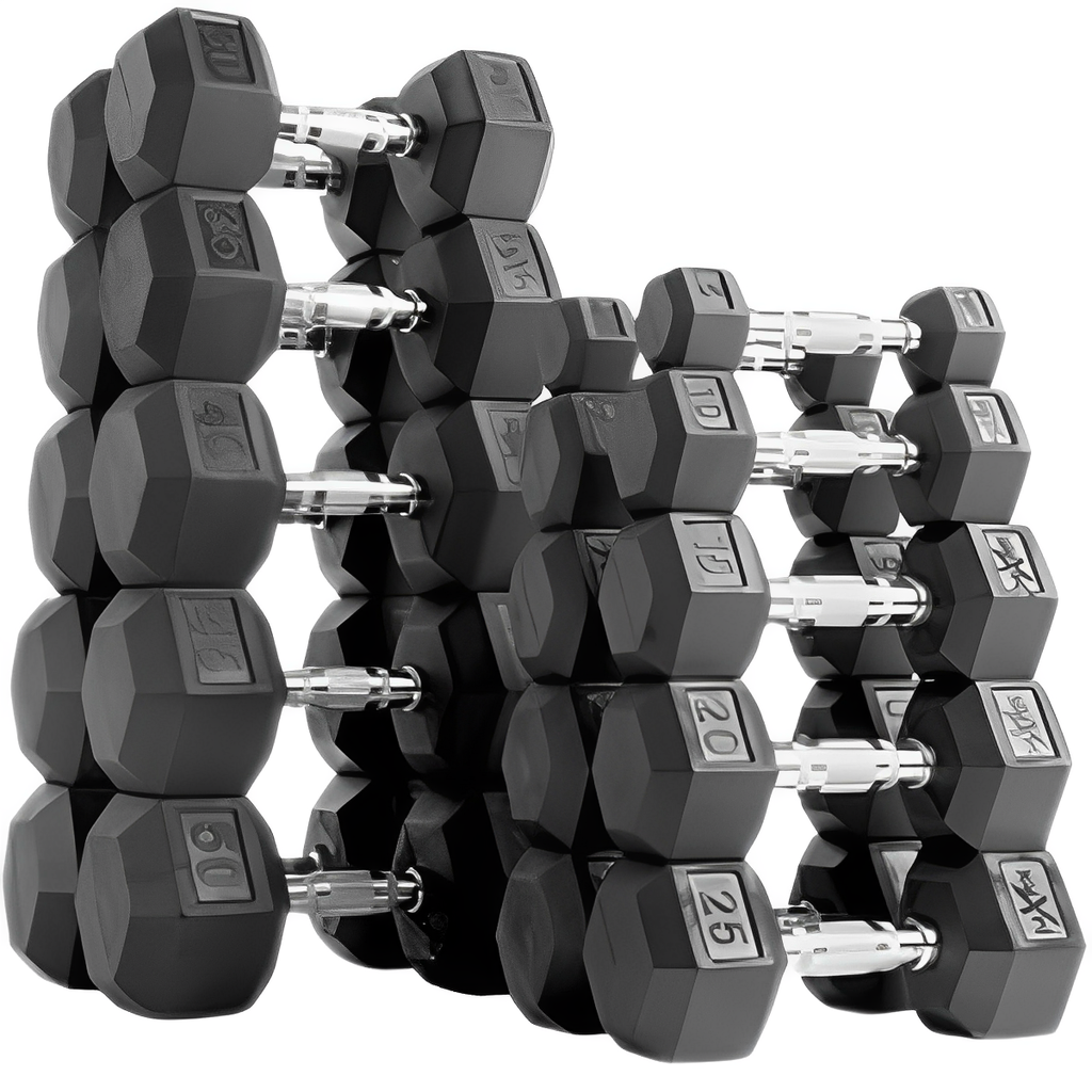 Set de 1360 libras de mancuernas hexagonales 5 a 80 lbs Wod Pro