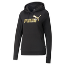 Sudadera hoodie Puma Essentials+ Metallic Logo para mujer