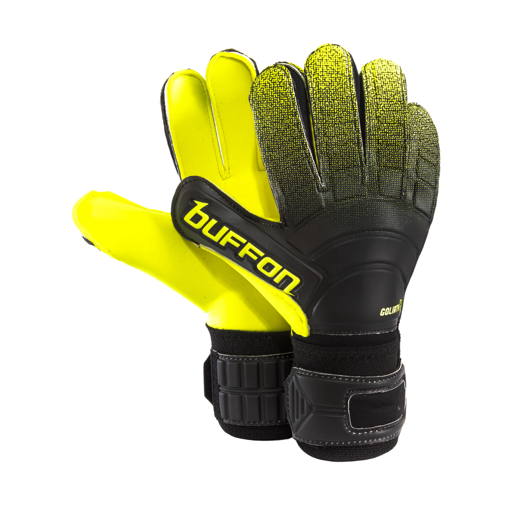 [A000018778] Guantes Portero Buffon Goliat Adulto Basicos con varillas (Negro/Amarillo, 7)
