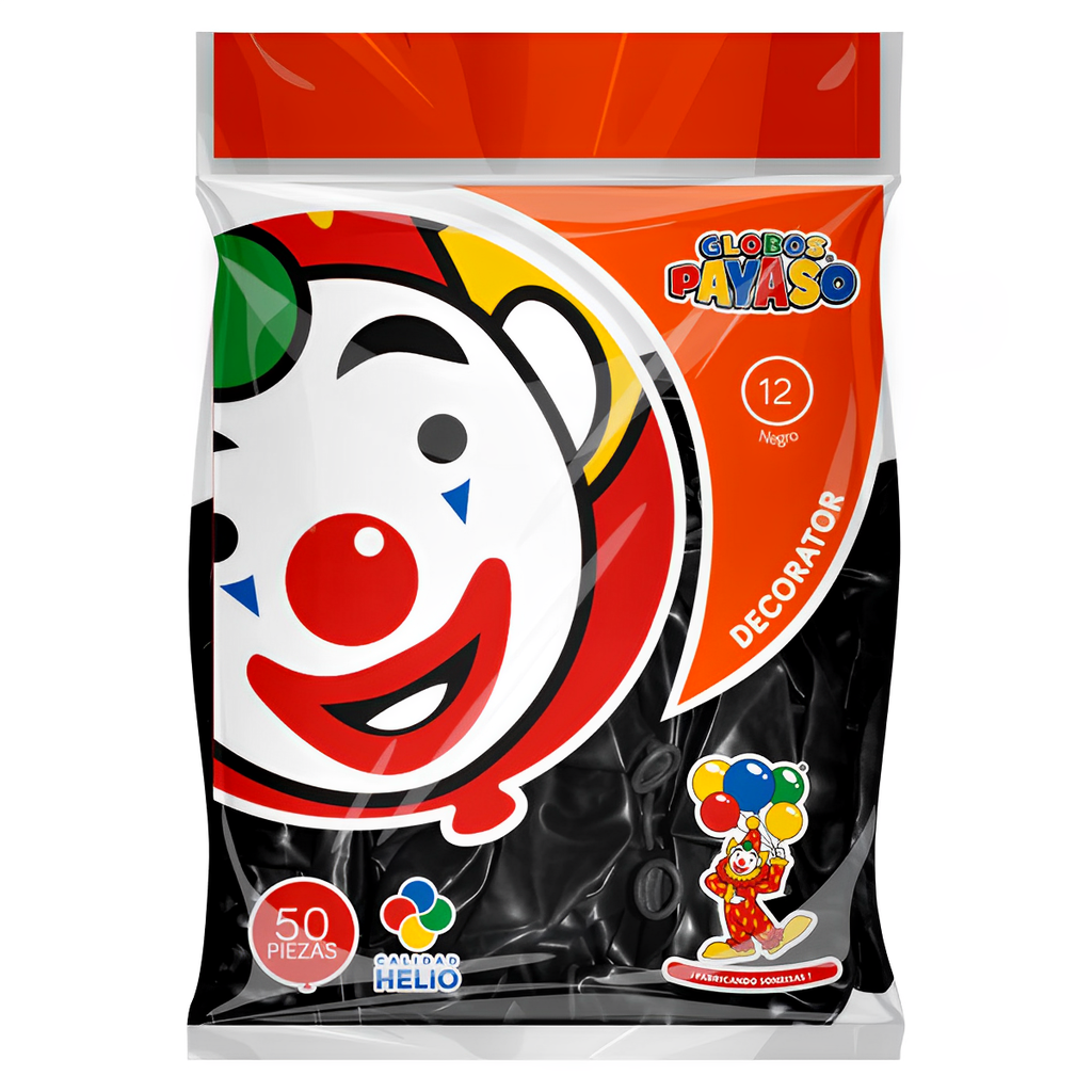 Pack 50 globos Payaso Decorator No. 12