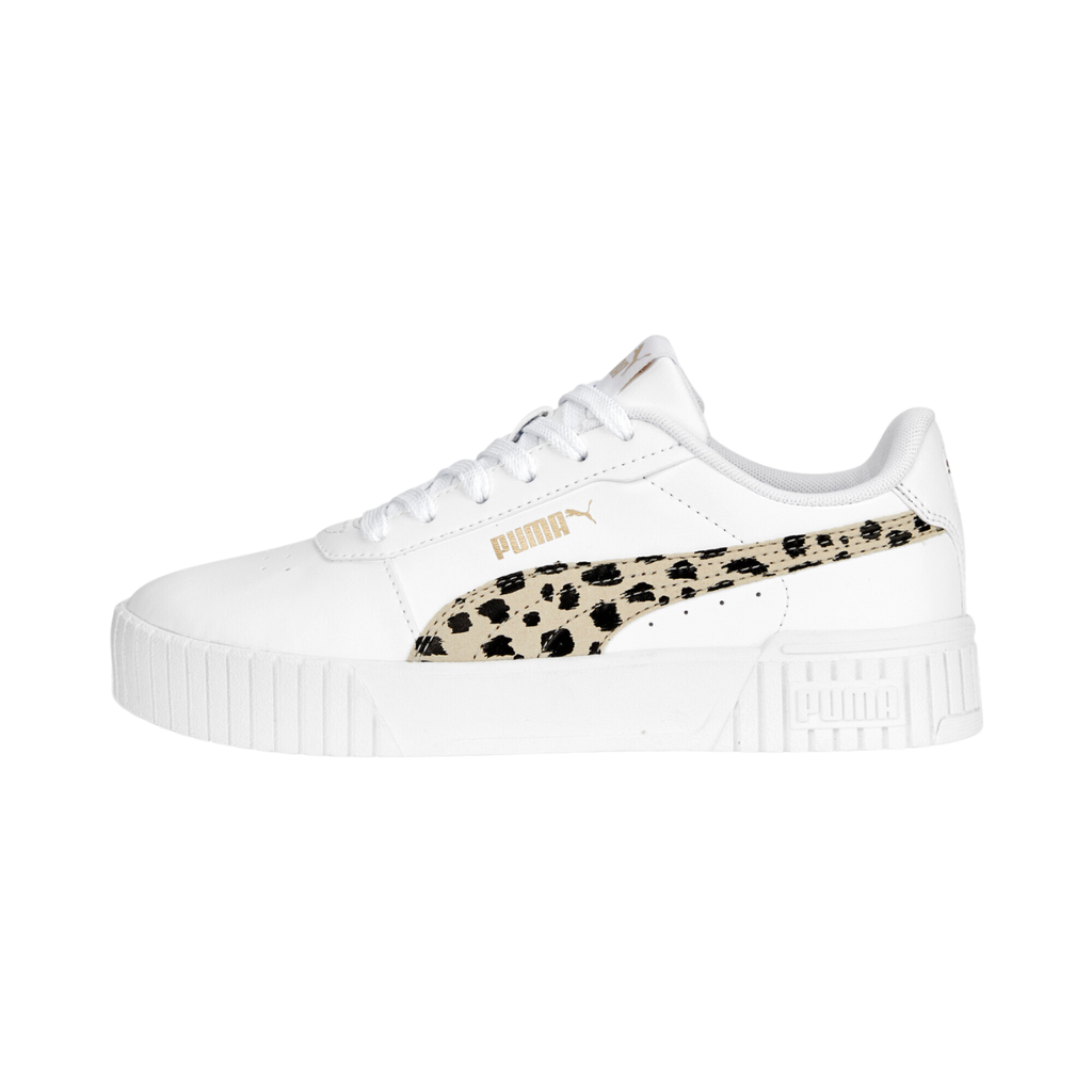 [A000019287] Tenis Puma Carina 2.0 Animal junior (Blanco/Animal Print, 22 MX)