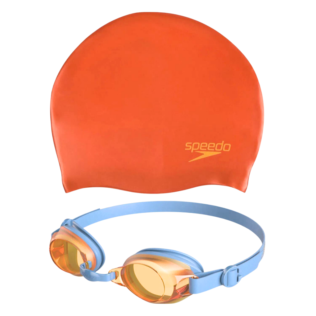 Set de natación goggles y gorra Speedo Jet junior
