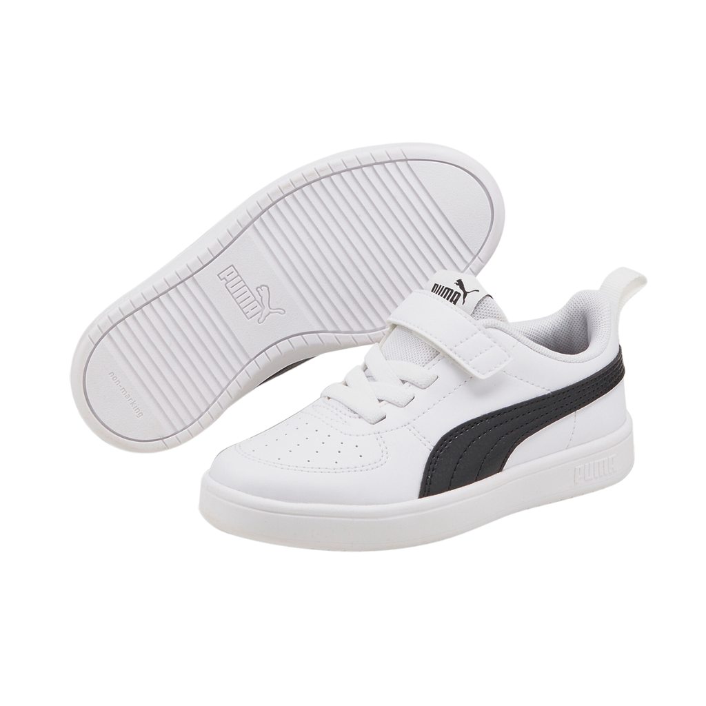 [A000019770] Tenis Puma Rickie AC Infantil (Blanco/Negro, 19.5 MX)
