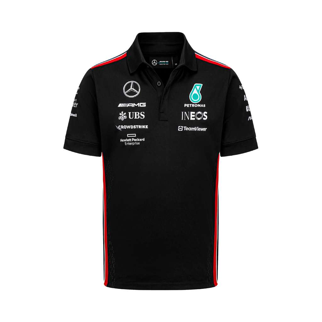 Playera F1 Mercedes AMG Petronas 2023 tipo polo para hombre