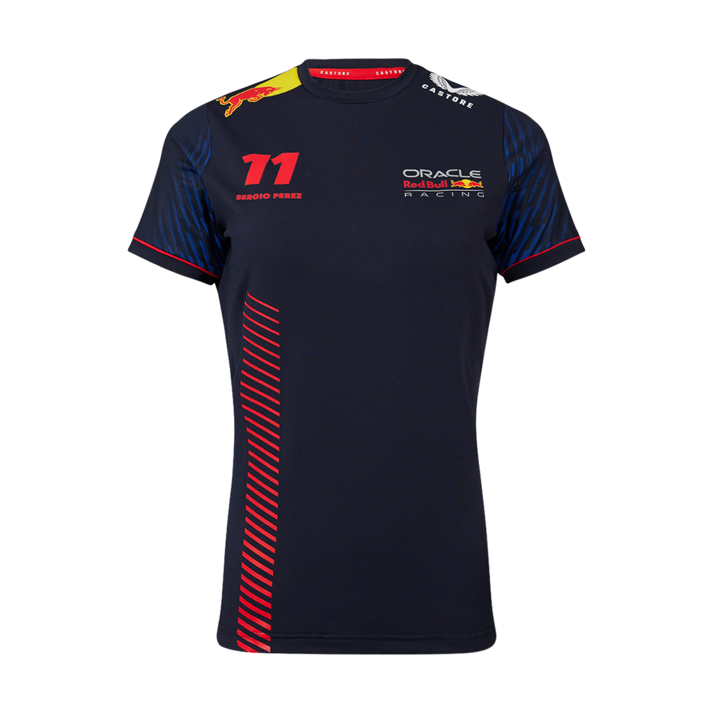 Playera Castore F1 Red Bull Racing Checo Pérez 2023 para mujer