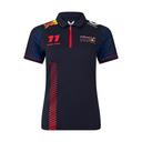 Playera Castore F1 Red Bull Racing Checo Pérez 2023 tipo polo para mujer