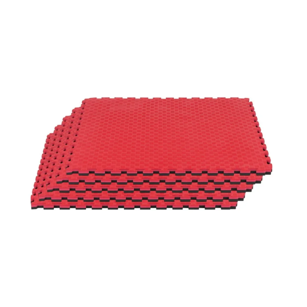 [A000021580] Piso Tatami Wod Pro 25 mm 1 m² Rompecabezas (5 Metros) (Negro/Rojo)