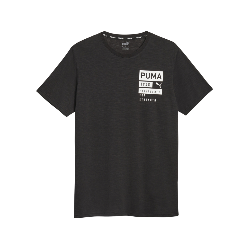 [A000021858] Playera Puma Graphics Engineered para hombre (Negro, S)