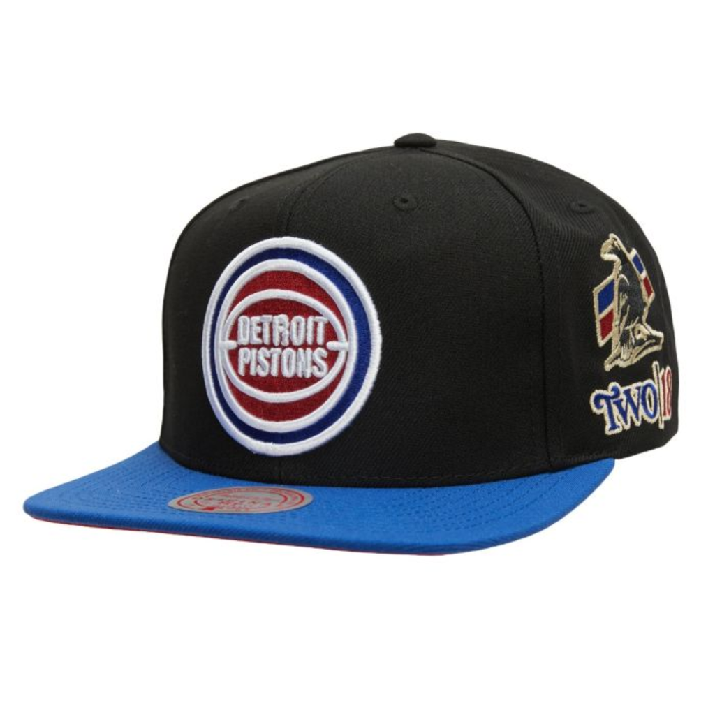 Gorra Mitchell & Ness Detroit Pistons My Towns Two|18 Champ