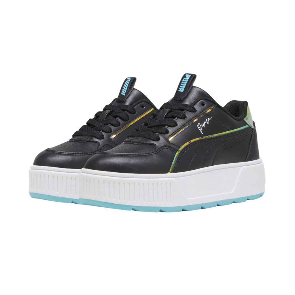 [A000022954] Tenis Puma Karmen Rebelle junior (Negro/Blanco/Azul, 22.5 MX)