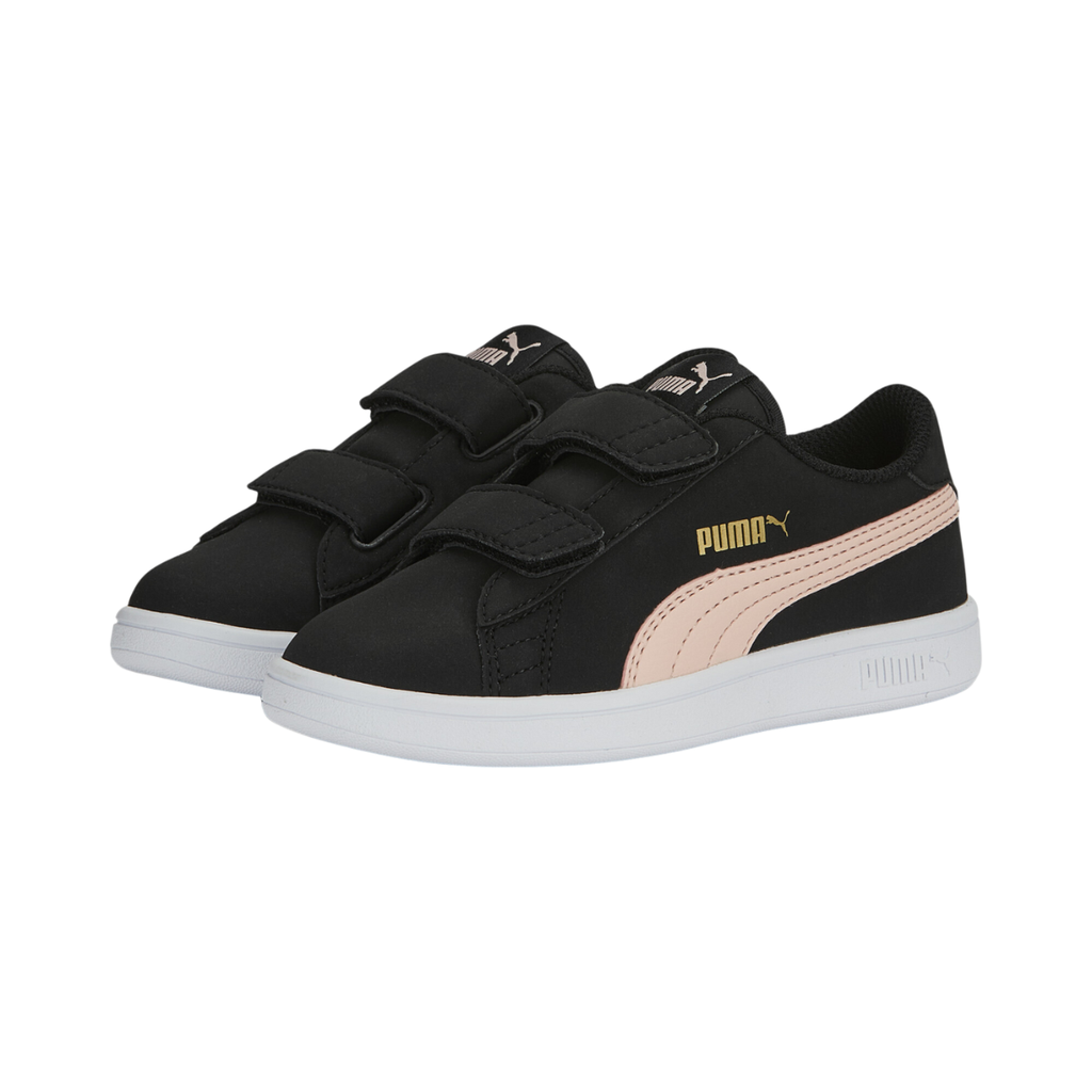 [A000023286] Tenis Puma Smash V2 LM Preescolar (Negro/Blanco/Beige, 20.5 MX)