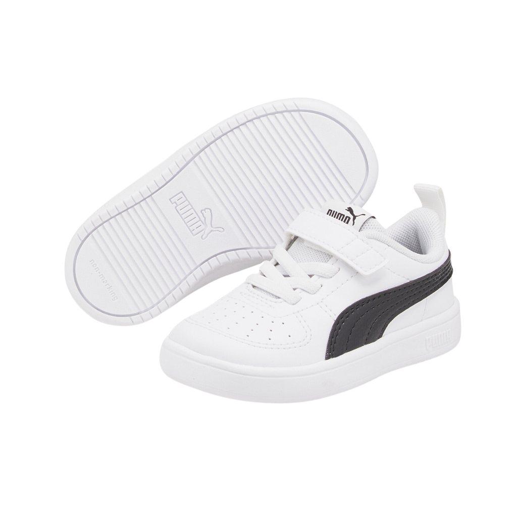 [A000023384] Tenis Puma Rickie AC infantiles (Blanco/Negro, 12MX)