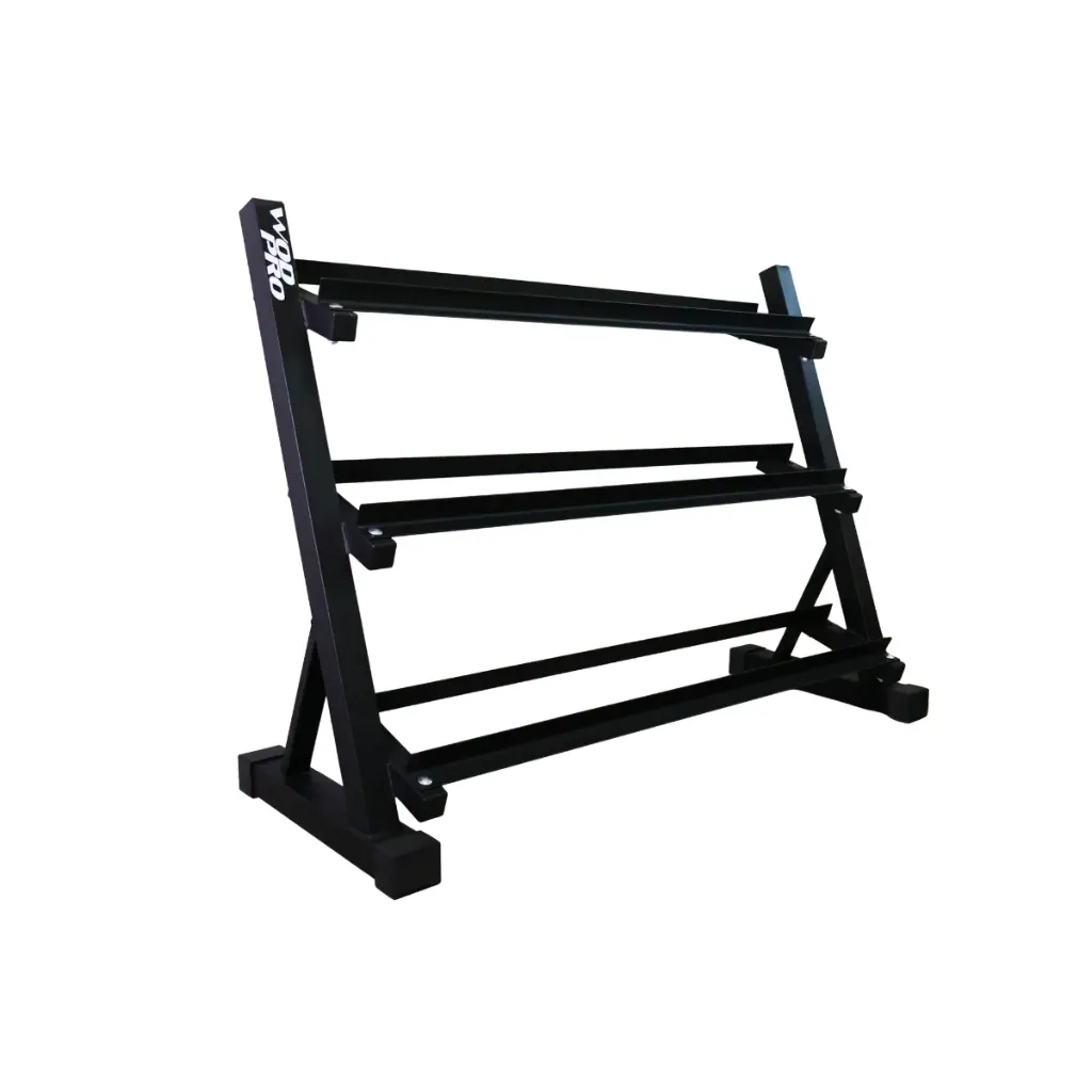 Rack Horizontal Wod Pro de 3 Niveles para 10 Pares de Mancuernas