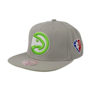 Gorra Mitchell & Ness NBA Atlanta Hawks 75th Silver