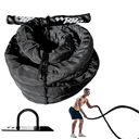 Cuerda de Batalla 10 m forrada con anclaje Wod Pro