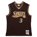 Jersey Mitchell & Ness NBA Philadelphia 76ERS Lux Brown Swingman 2000 Allen Iverson