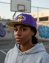 Gorra Mitchell & Ness NBA LA Lakers Heat Up