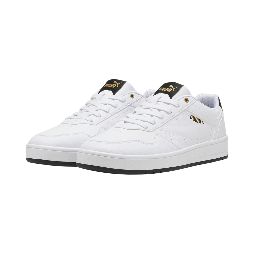 [A000026133] Tenis Puma Court Classic para hombre (Blanco/Negro, 26.5 MX)