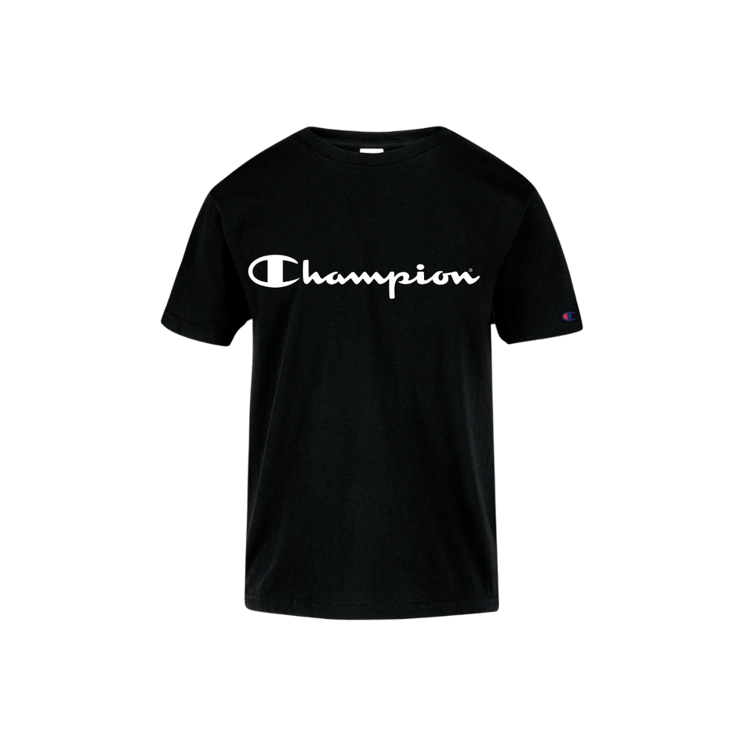Playera Champion Scrip para niños