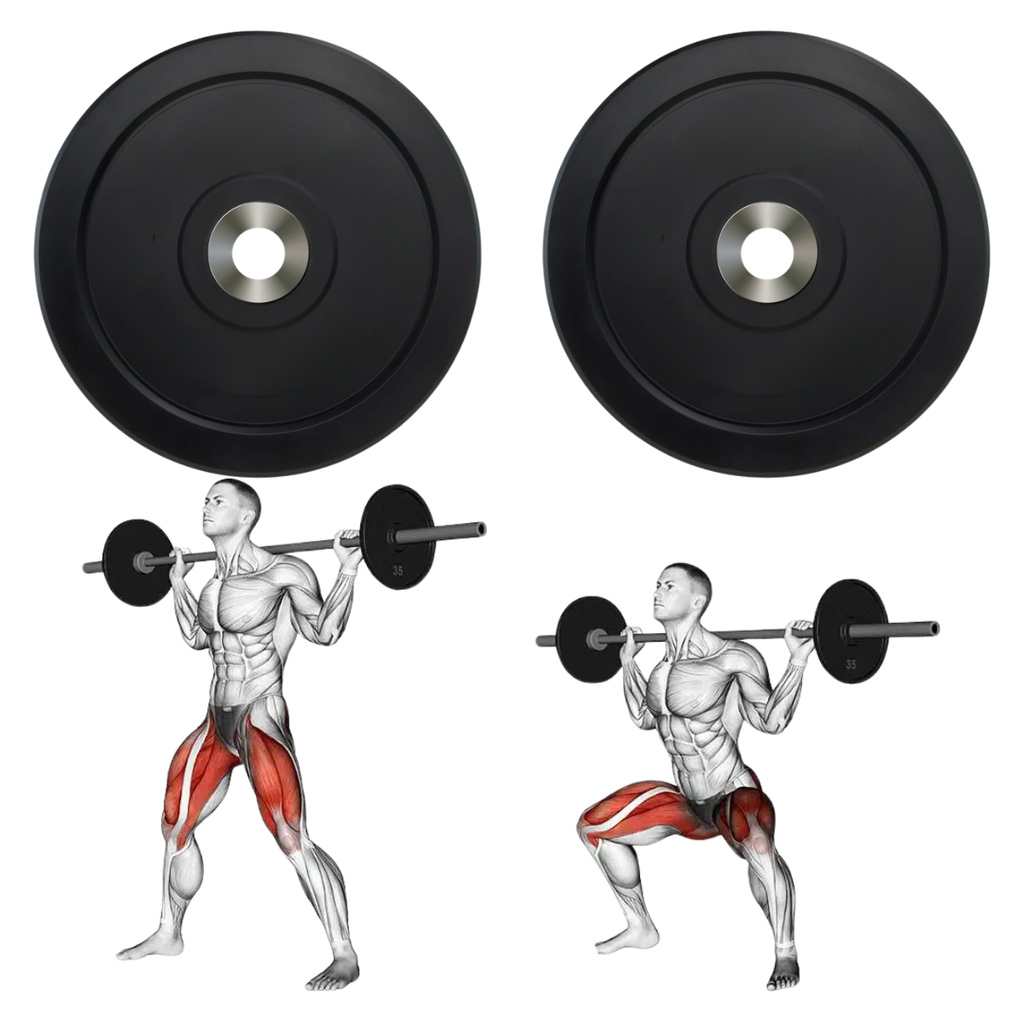 Par de Discos Bumper Rígidos IronFit de 15 Lbs