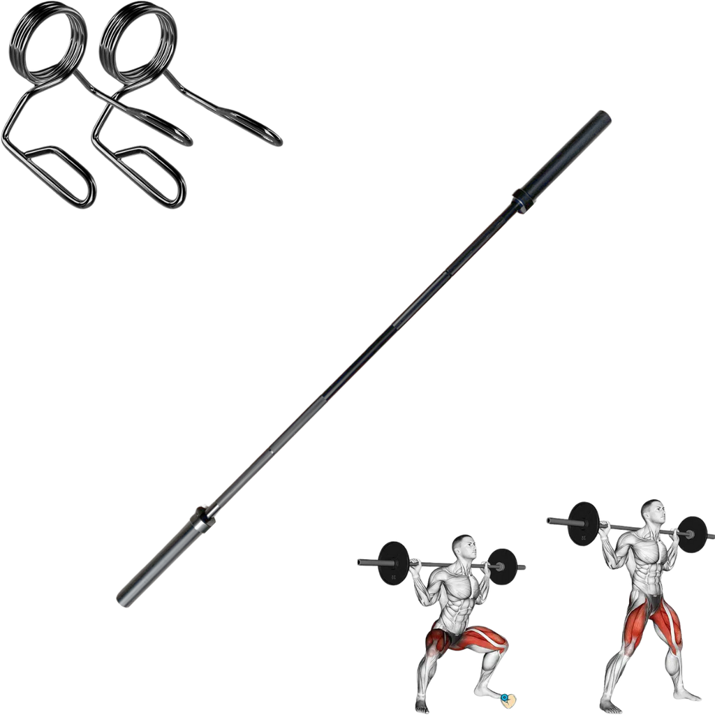 Barra Olímpica IronFit 2.2m 2" 20kg Sin Bujes