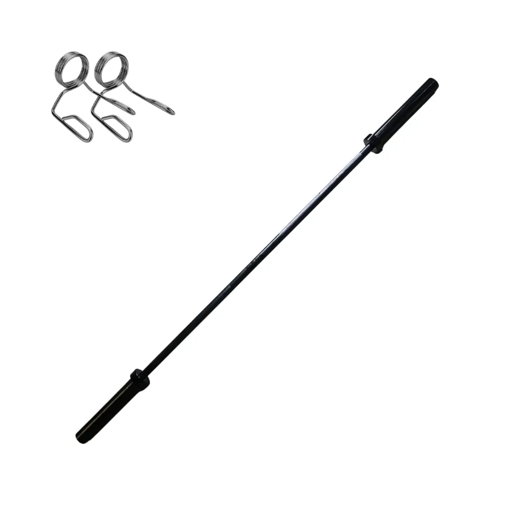 [A000027147] Barra Semi-olímpica IronFit Sin Bujes 1.8 m 11.8 kg (Negro)