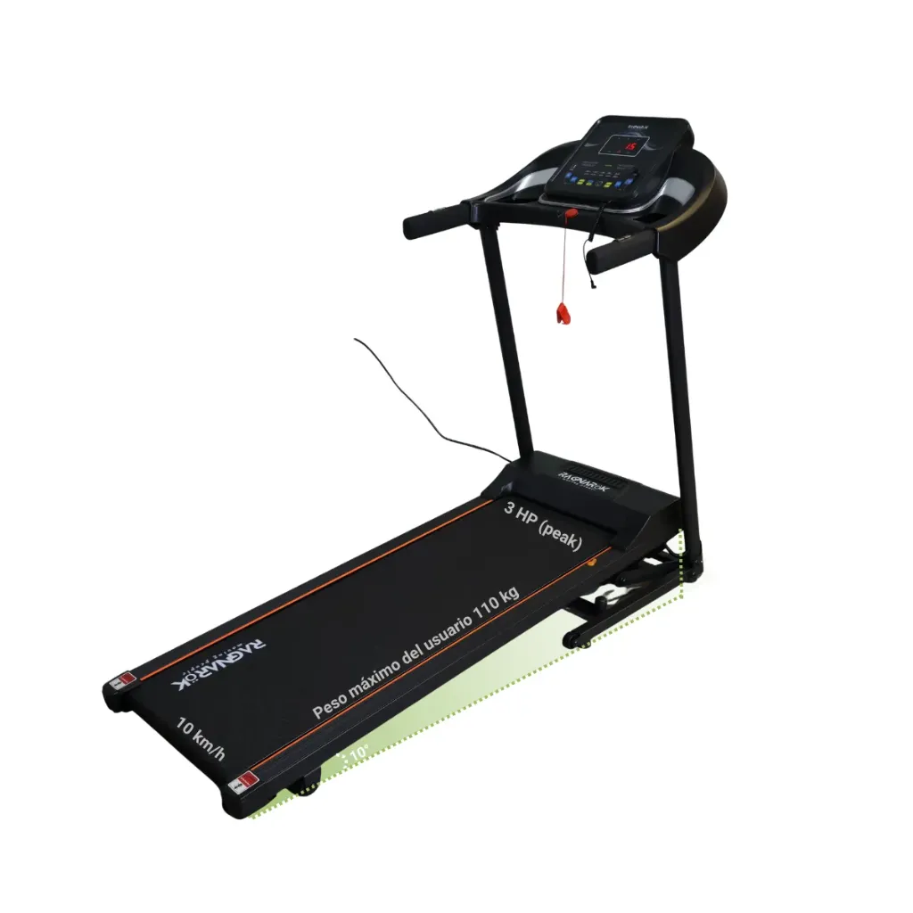 Caminadora RagnaRök RR8050 3 HP Inclinación 15 Posiciones Automáticas