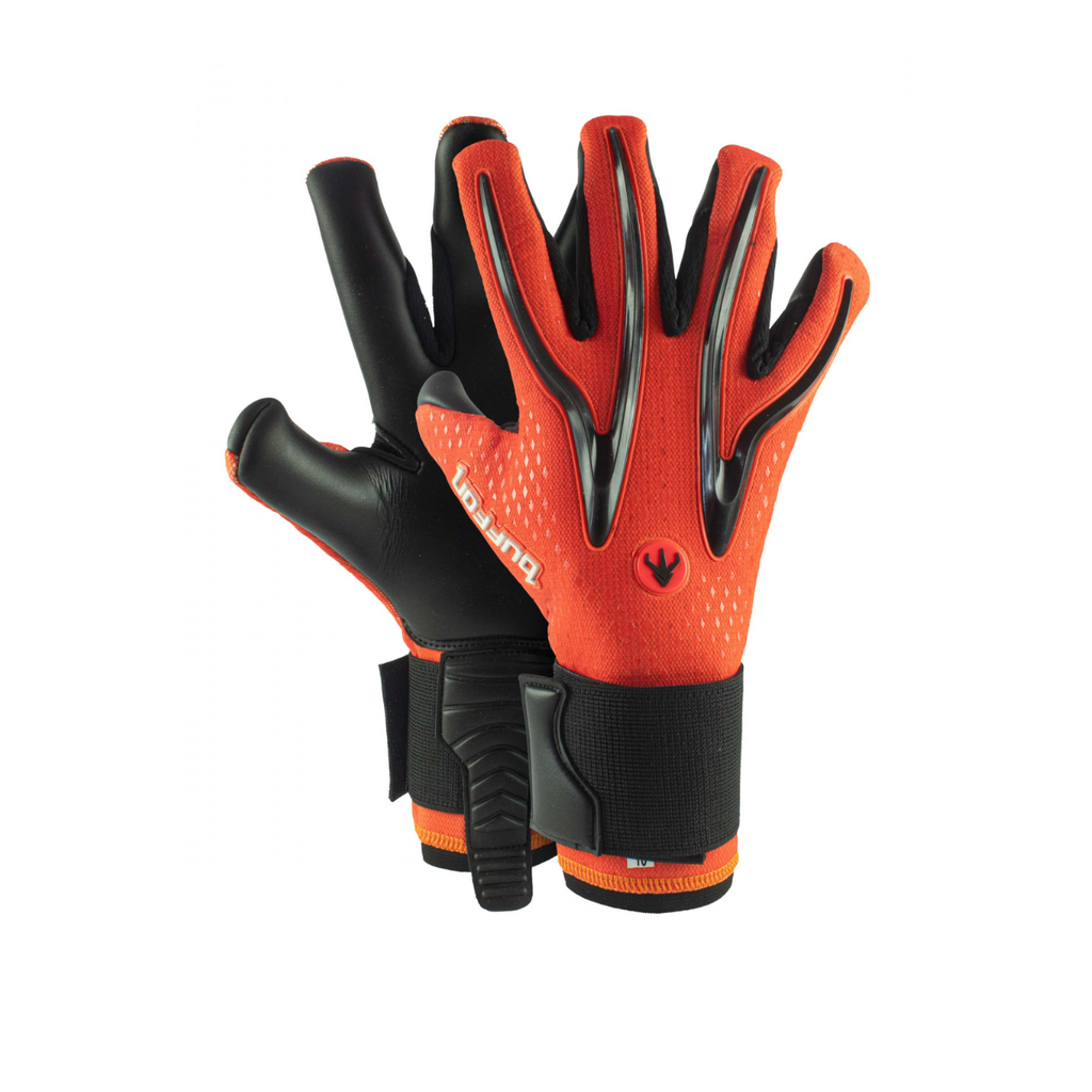 [A000027345] Guantes de portero Buffon Triton Pro para adulto (Naranja/Negro, 8)