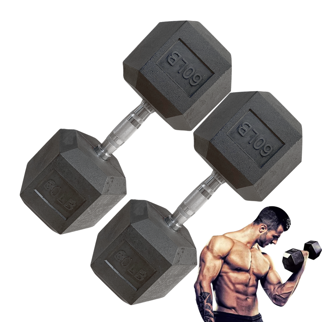 Par de Mancuernas Hexagonales IronFit 60 Lbs