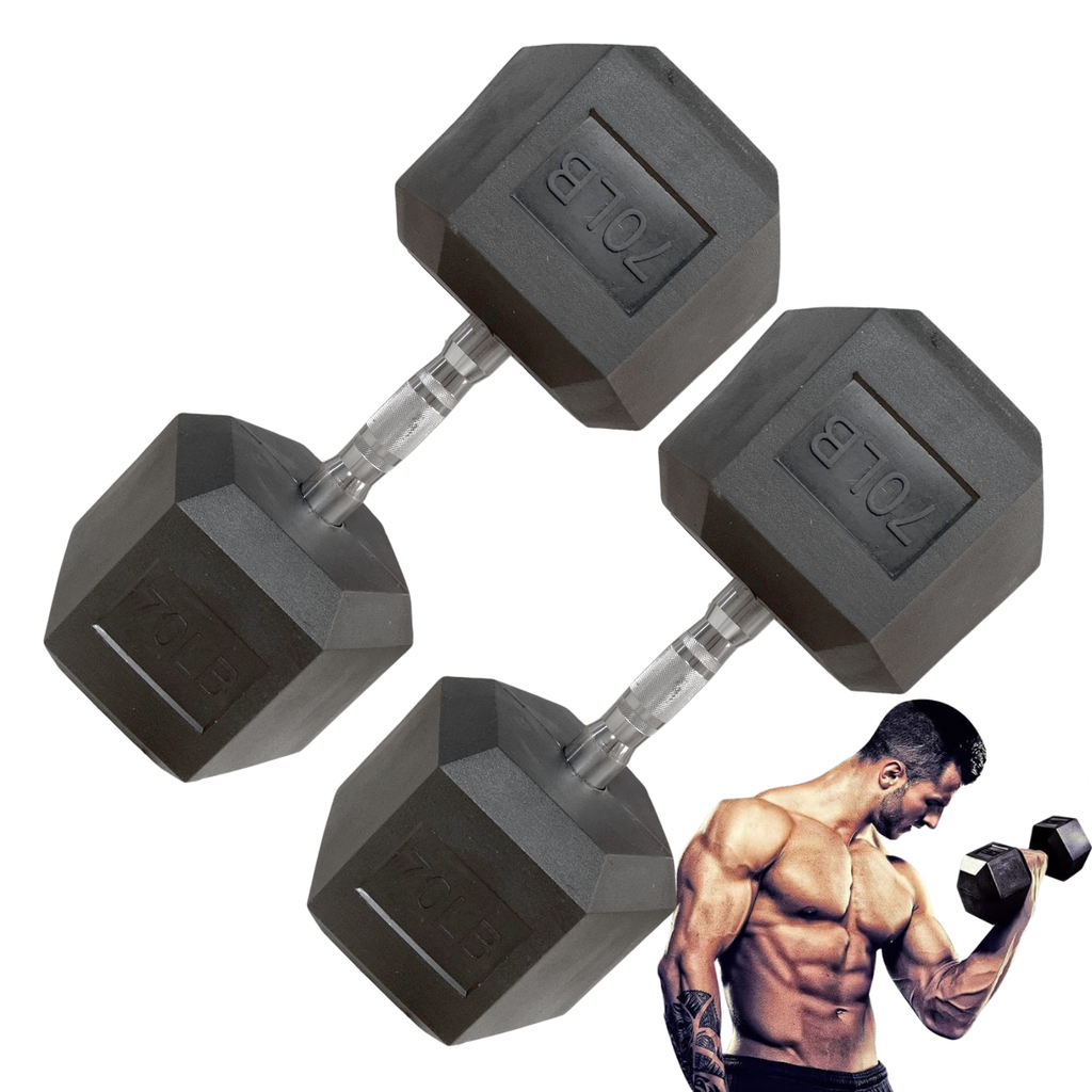 [A000027671] Par de Mancuernas Hexagonales IronFit 70 Lbs