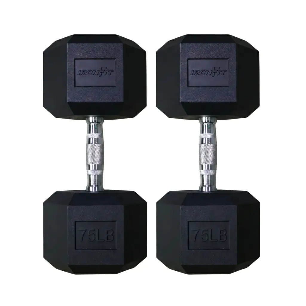 [A000027673] Par de Mancuernas Hexagonales IronFit 75 Lb