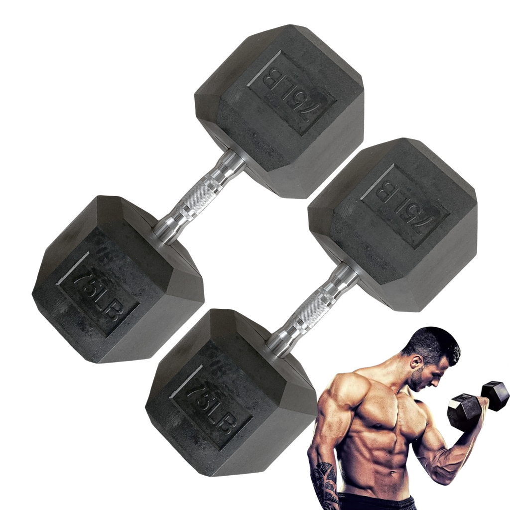 [A000027673] Par de Mancuernas Hexagonales IronFit 75 Lbs
