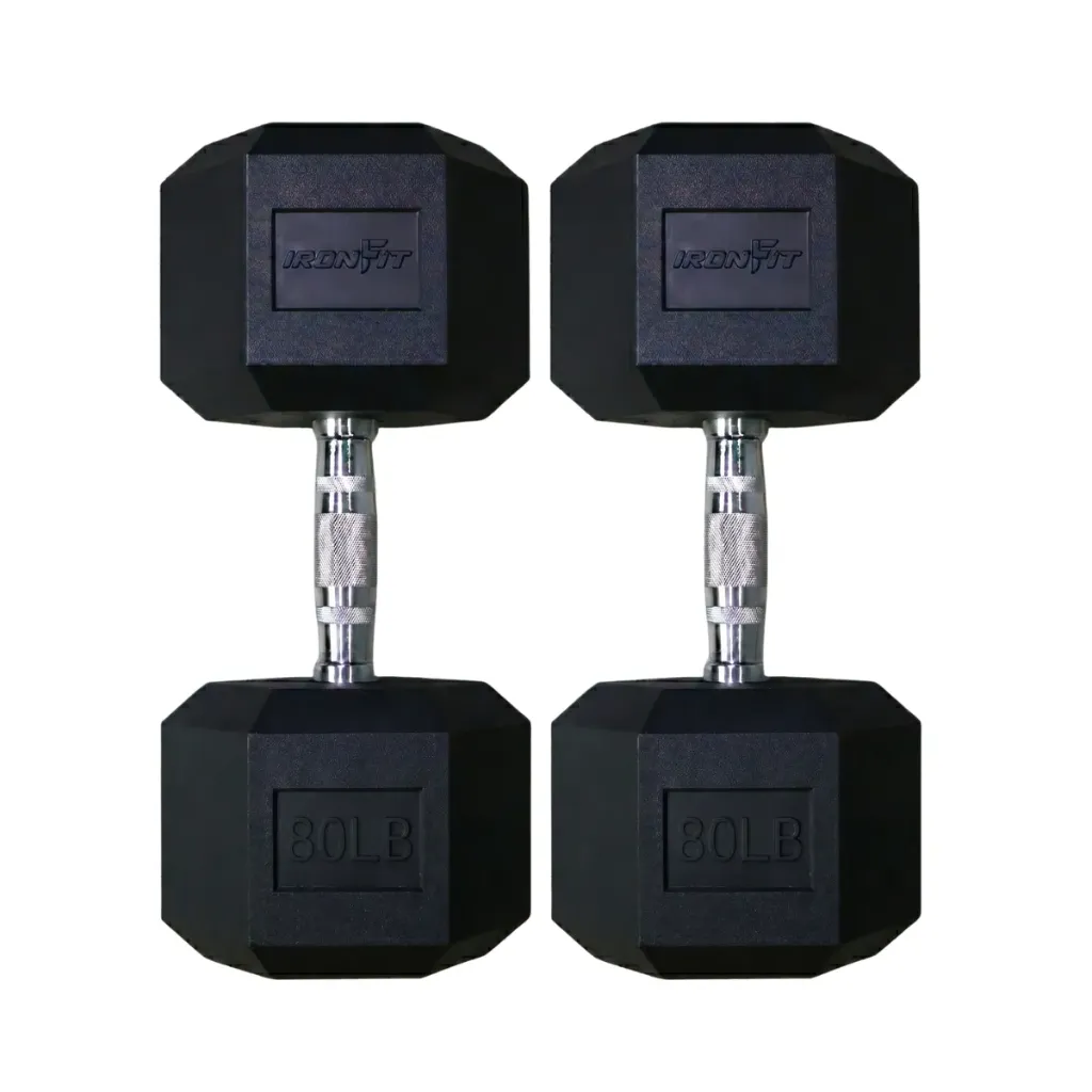 [A000027674] Par de Mancuernas Hexagonales IronFit 80 Lb