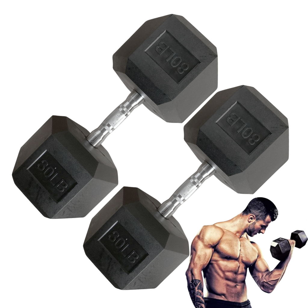 [A000027674] Par de Mancuernas Hexagonales IronFit 80 Lbs