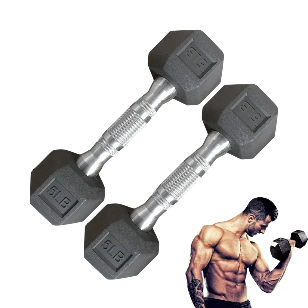 [A000027679] Par de Mancuernas Hexagonales IronFit 5 Lbs