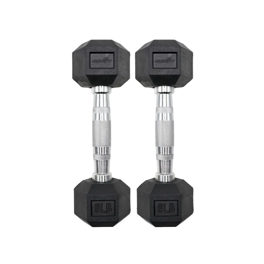 [A000027680] Par de Mancuernas Hexagonales IronFit 8 Lb