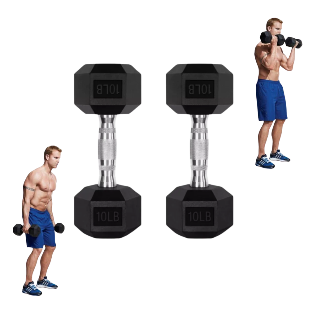 Par de Mancuernas Hexagonales IronFit 10 Lbs