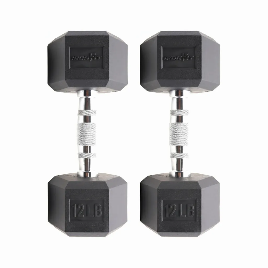 [A000027682] Par de Mancuernas Hexagonales IronFit 12 Lb