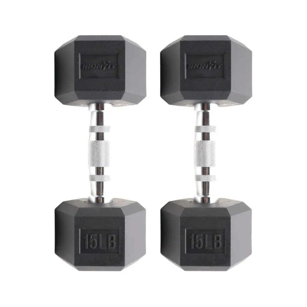 [A000027683] Par de Mancuernas Hexagonales IronFit 15 Lb