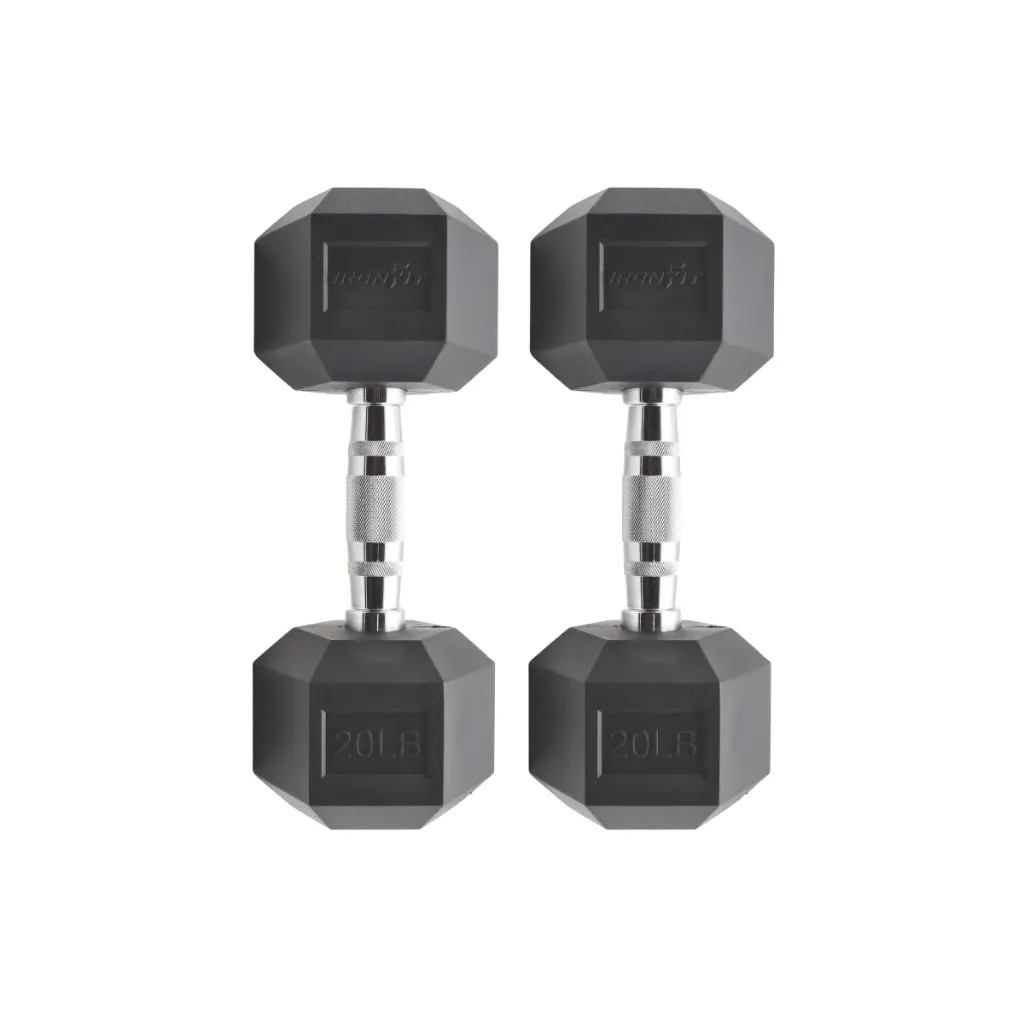 [A000027684] Par de Mancuernas Hexagonales IronFit 20 Lb