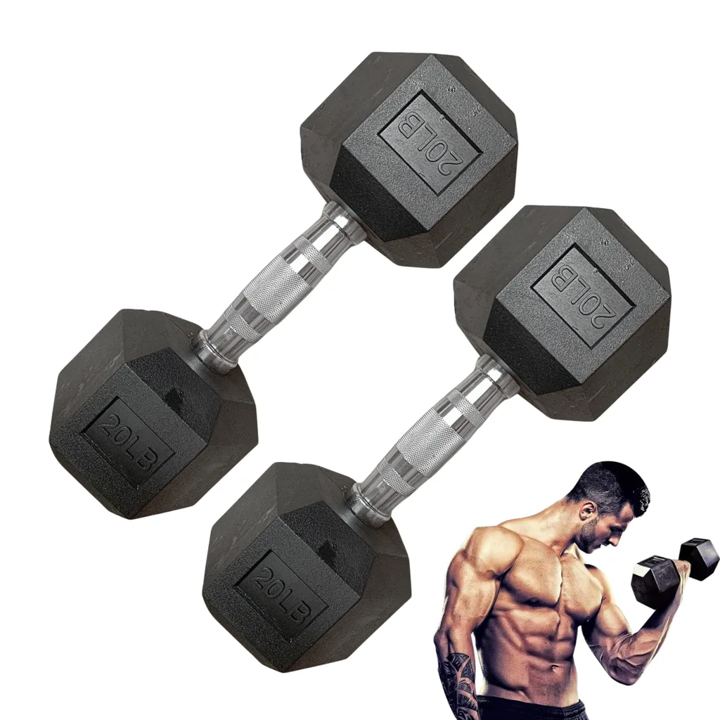 [A000027684] Par de Mancuernas Hexagonales IronFit 20 Lbs