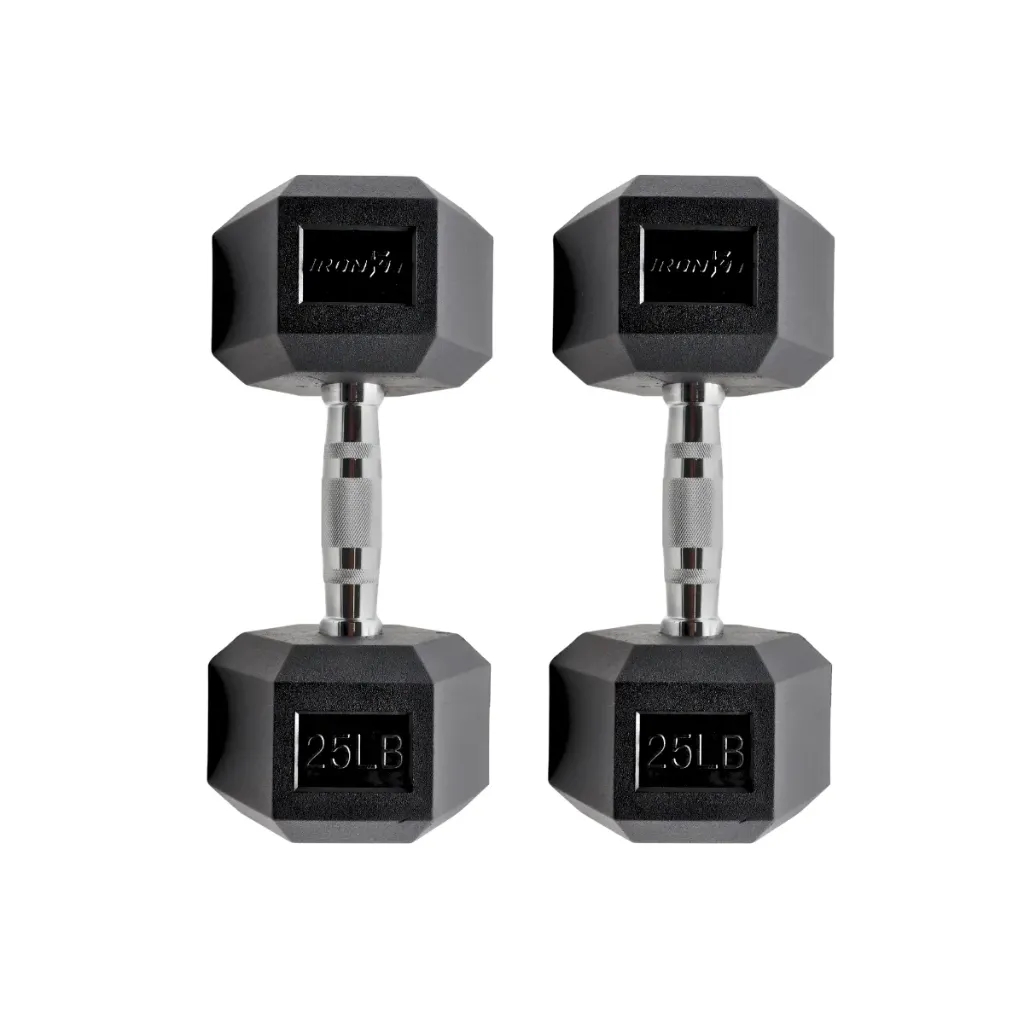 [A000027685] Par de Mancuernas Hexagonales IronFit 25 Lb