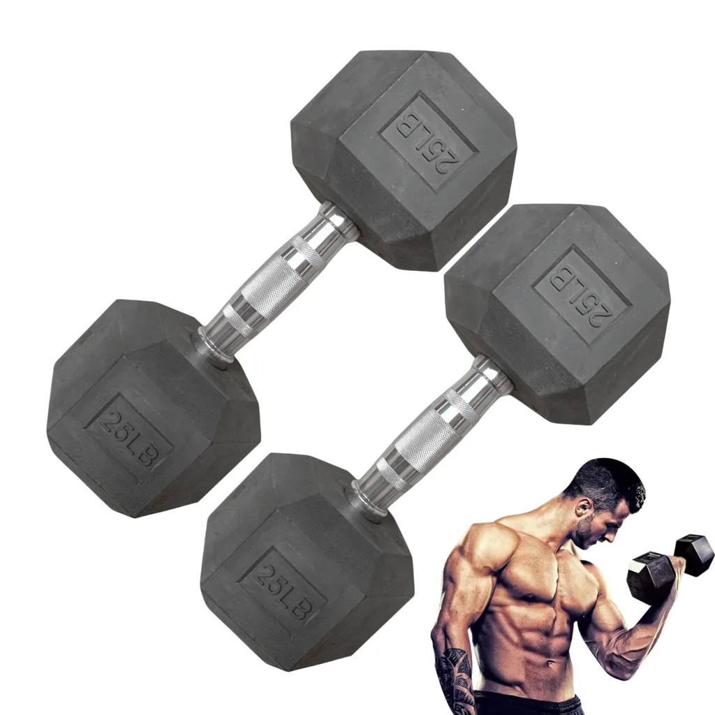 [A000027685] Par de Mancuernas Hexagonales IronFit 25 Lbs