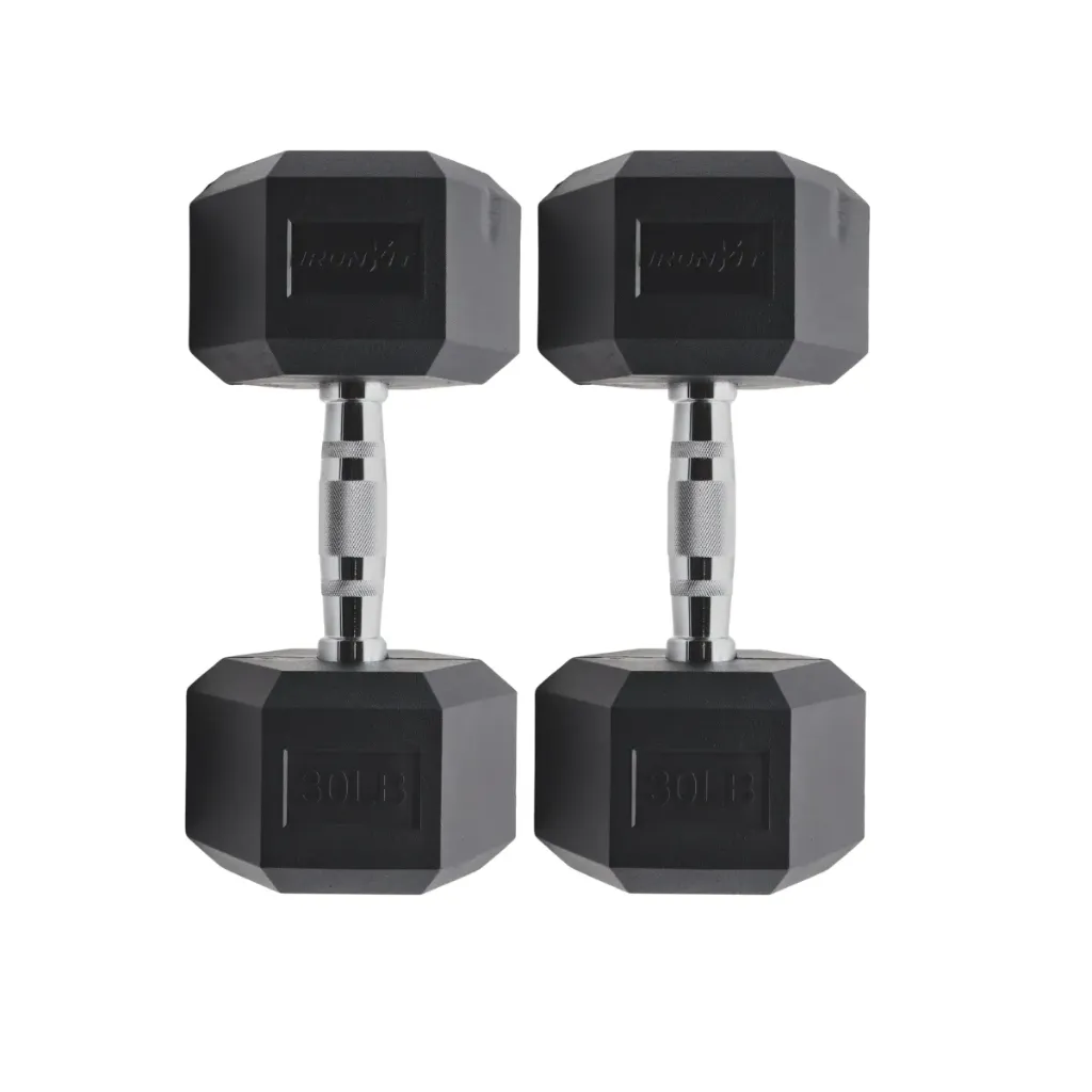 [A000027686] Par de Mancuernas Hexagonales IronFit 30 Lb