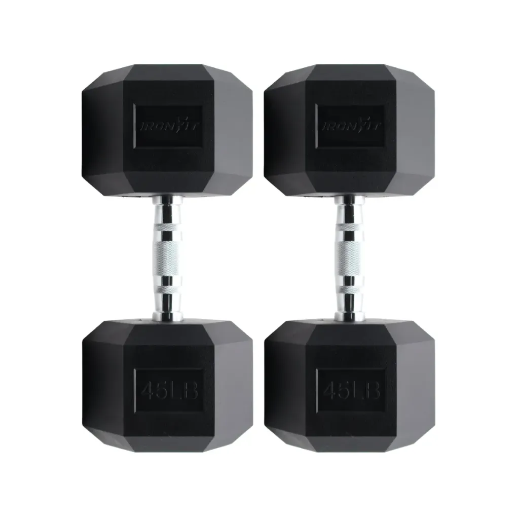 Par de Mancuernas Hexagonales IronFit 45 Lb