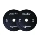 Par de Discos Bumper Hi Temp IronFit de 10 Lbs