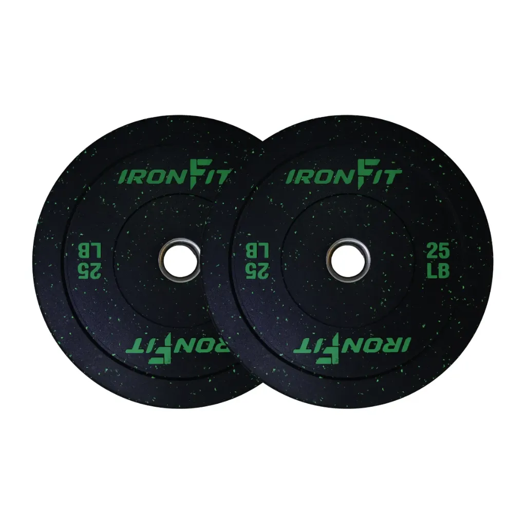 [A000027728] Par de Discos Bumper Hi Temp IronFit de 25 Lbs