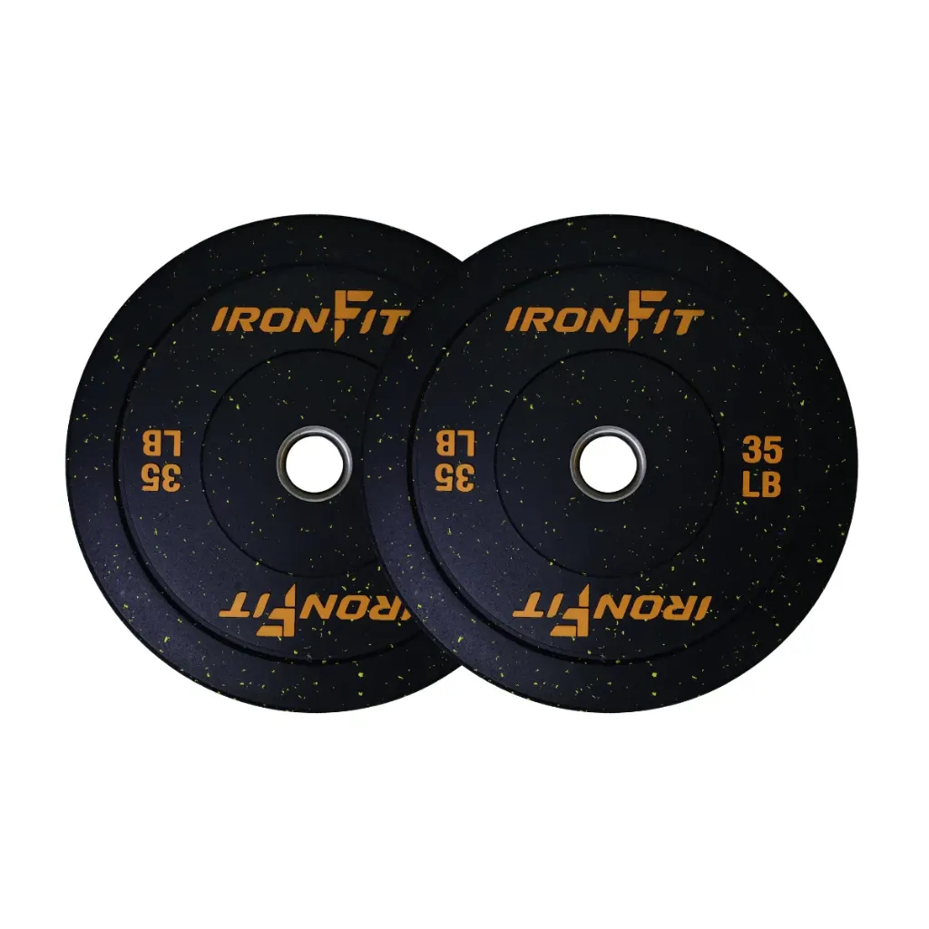 [A000027729] Par de Discos Bumper Hi Temp IronFit de 35 Lbs